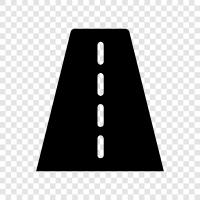 Autobahn, fahren, Weg, Asphalt symbol