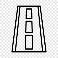 Highway, Drive, Path, Avenue icon svg