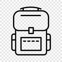 hiking, travel, daypack, gear icon svg