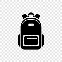 hiking, camping, travel, Backpack icon svg