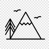 hiking, backpacking, camping gear, wilderness camping icon svg