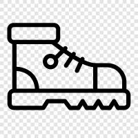 hiking shoes, outdoor shoes, boots, shoes for walking icon svg