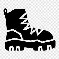 hiking shoes, boots, shoes, outdoor icon svg