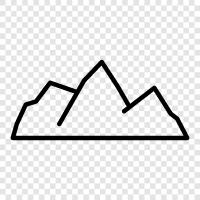 hiking, climbing, 3500foot peaks, 13ers icon svg