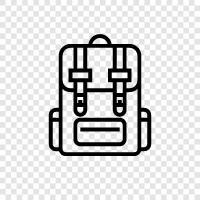 hiking, travel, outdoors, carryon icon svg