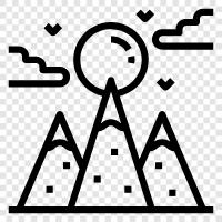 hiking, travel, pictures, nature icon svg