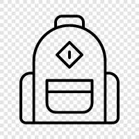 yürüyüş, seyahat, kamp, Backpack ikon svg