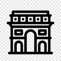 history, Paris, France, Triumph icon svg