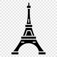 history, architecture, Paris, France icon svg