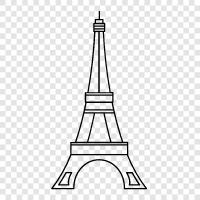 history, facts, architecture, France icon svg