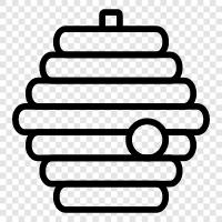 Hive, Apiary, beekeeping, beekeeping equipment icon svg