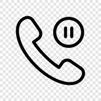 hold, call, telephone, teleconference icon svg