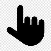 Halten, Finger, Nägel, Spitzen symbol