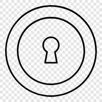 hole, key, lock, security icon svg