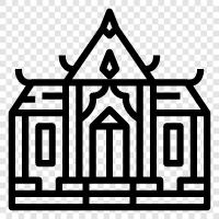 holy, place, building, spiritual icon svg