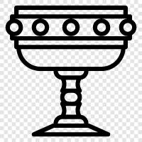 holy water, chalice, Jesus, Christianity icon svg