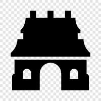 holy, temple pilgrimage, temple tour, temple architecture icon svg