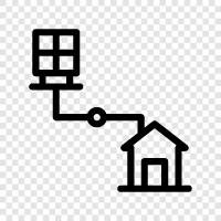 home automation, smart home, automation, home security icon svg