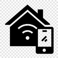 Home Automation, Lighting, A/V, Security icon svg