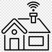 Home Automation, Steuerungssysteme, Sicherheitssysteme, Smartphones symbol