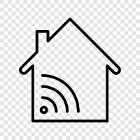 home automation, home security, home energy, home automation systems icon svg