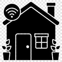 Home Automation, Home Security, Smart Home Geräte, Smart Home Systeme symbol