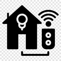 Home Automation, Home Security, Home Theater, Smart Lighting icon svg