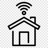 home automation, home security, smart home, smart home devices icon svg