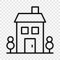 home, rental, real estate, House icon svg