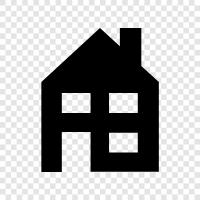 home, living, accommodation, flat icon svg