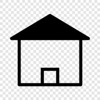 home, abode, dwelling, shelter icon svg