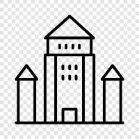 home, retreat, tower, stronghold icon svg