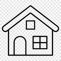 home, living space, apartments, rental icon svg