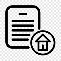 Home Documents, Home Paper, Home Folder, Home Shelf icon svg