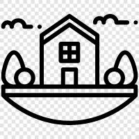 home, living, apartments, rental icon svg