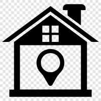 home, house, location, real estate icon svg