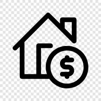 home mortgage, home equity, refinance, mortgage icon svg