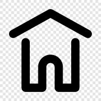 Zuhause, Eigentum, Nachbarschaft, Familie symbol