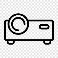 home theater projector, home cinema projector, LCD projector, digital projector icon svg