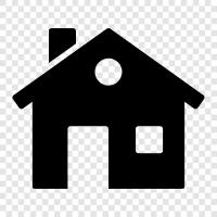 home, abode, dwelling, shelter icon svg