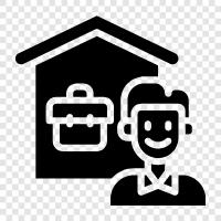 home work, remote work, telecommuting, telework icon svg