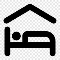 homestay, hostel, bed and breakfast, vacation rental icon svg