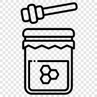 honey, jar, honeycomb, honeycomb honey icon svg