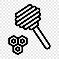 honeycombs, honeydews, honeybees, honey production icon svg