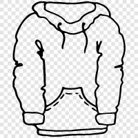 hoodie, sweater, fleece, hoody icon svg