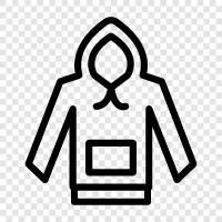 hoodies, sweaters, coats, winter icon svg