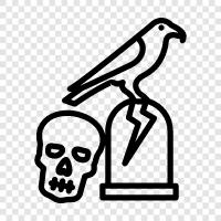 Horror Friedhof, Horror Mausoleum, Horror Grab symbol