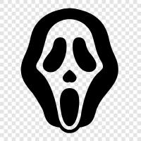 horror, thriller, suspense, jump icon svg