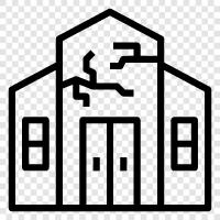 HorrorHaus, TerrorHaus, Geisterhaus, gruseliges Haus symbol