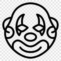 Horrormaske, Angstmaske, Geisterkostüm, Horrorkostüm symbol